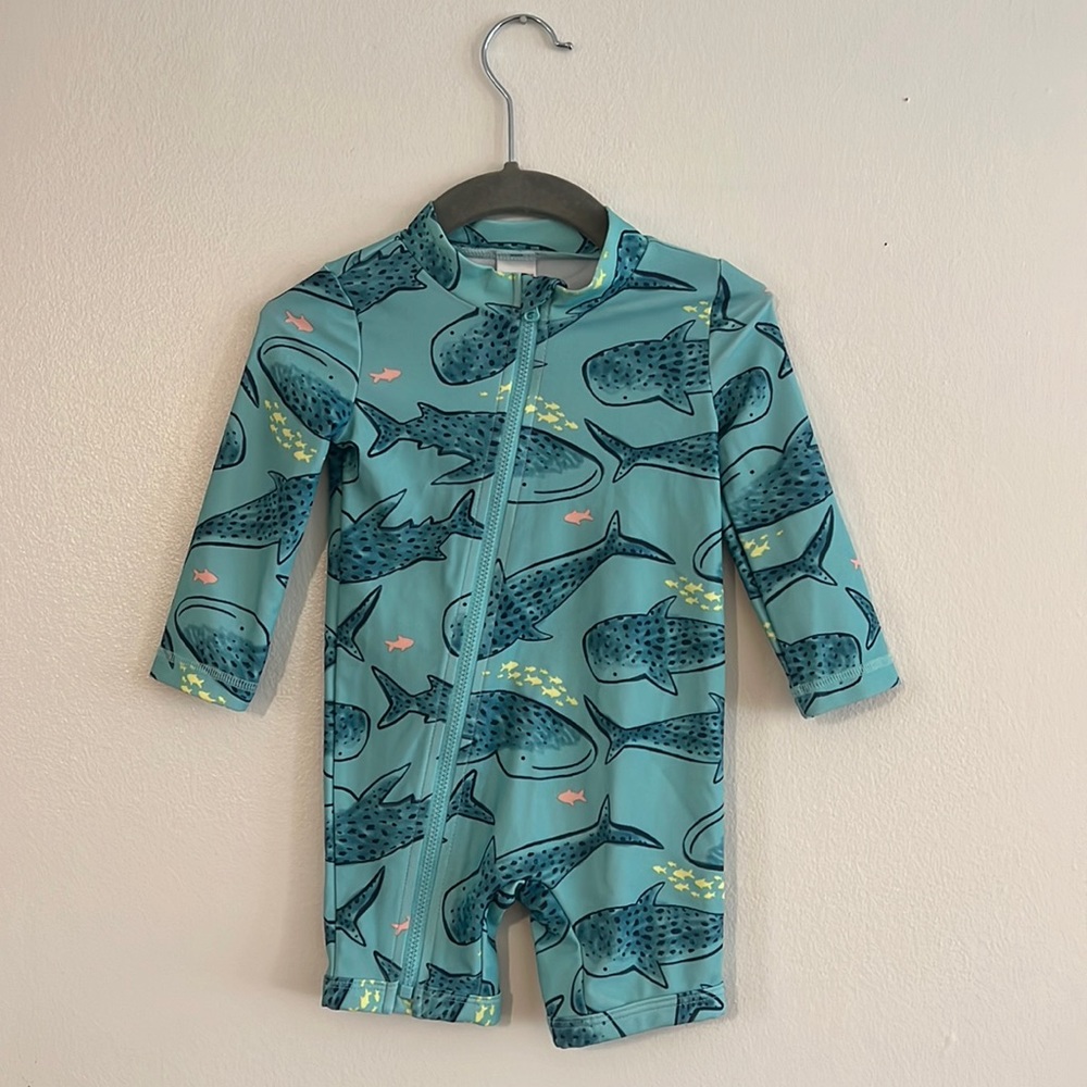 Carter’s long sleeve rash guard swimsuit 9 months
